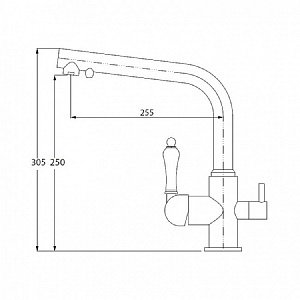 Смеситель для кухни Kaiser Vincent 31144-1 купить в интернет-магазине сантехники Sanbest