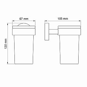 Стакан WasserKRAFT Asphe K-77728 белый матовый купить в интернет-магазине сантехники Sanbest