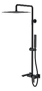 Душевая система Boheme QUBIC Matt Black 478-B черный матовый купить в интернет-магазине сантехники Sanbest