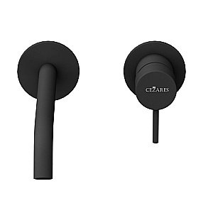 Смеситель для раковины Cezares LEAF LEAF-BLI2-20-L-NOP черный матовый купить в интернет-магазине сантехники Sanbest