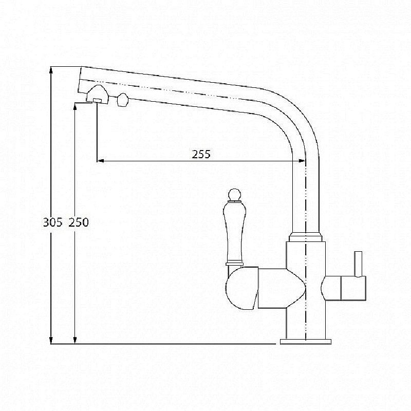 Смеситель для кухни Kaiser Vincent 31144-1 купить в интернет-магазине сантехники Sanbest
