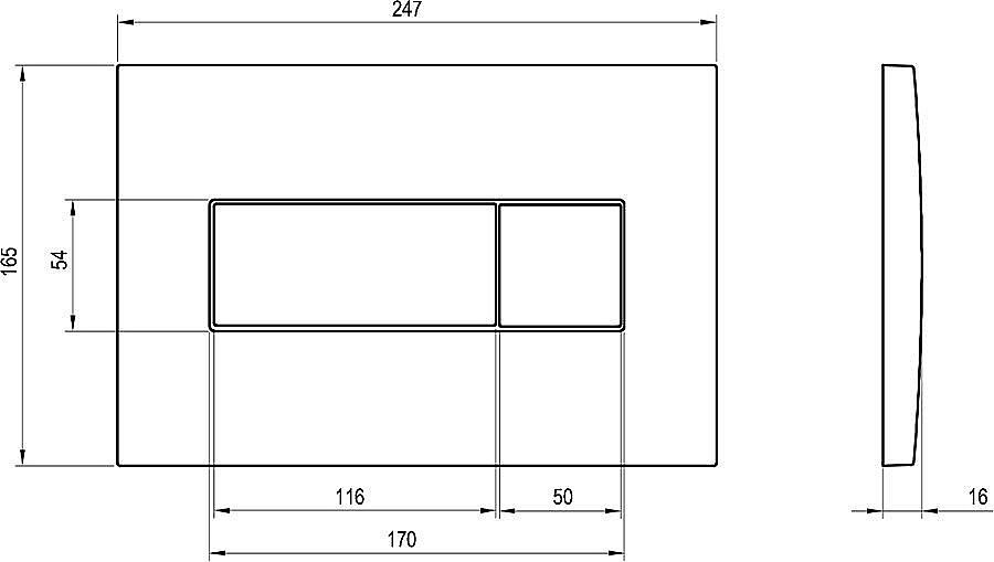 Кнопка для инсталляции Ravak Uni X01456 сатин купить в интернет-магазине сантехники Sanbest