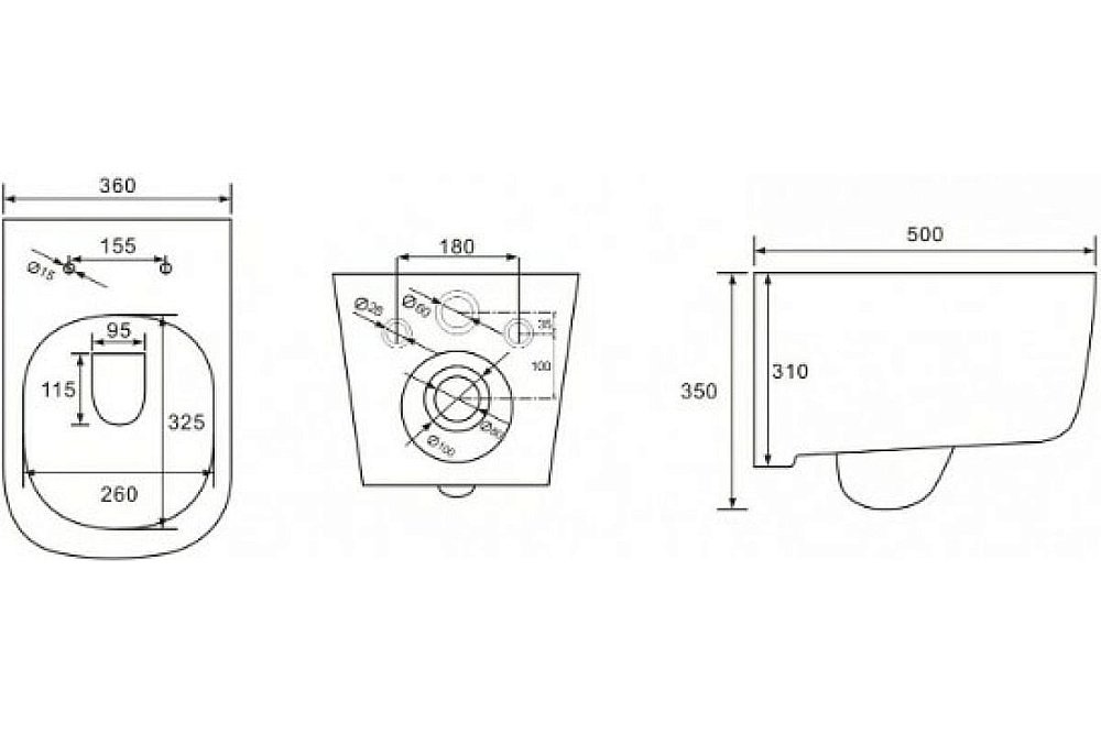 Унитаз подвесной Art&Max MONZA AM232CHR/SC белый, с сиденьем микролифт, безободковый купить в интернет-магазине Sanbest