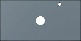 Столешница для раковины Aquanet Арт 90 мисти грин для ванной в интернет-магазине сантехники Sanbest