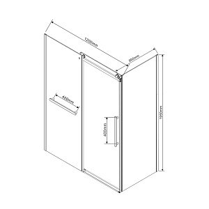 Душевой уголок Vincea Como Soft VSR-1CS9012CLB 120x90 профиль черный/стекло прозрачное купить в интернет-магазине Sanbest