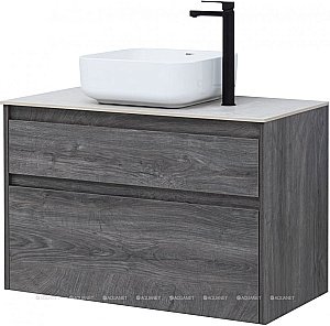 Тумба с раковиной Aquanet Nova Lite 90 дуб рошелье (2 ящика) для ванной в интернет-магазине Sanbest