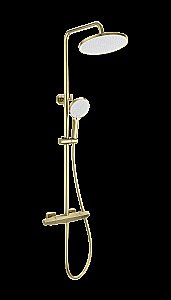 Душевая система с термостатом WONZON & WOGHAND NEO, Брашированное золото (WW-B3045-A- BG) купить в интернет-магазине сантехники Sanbest