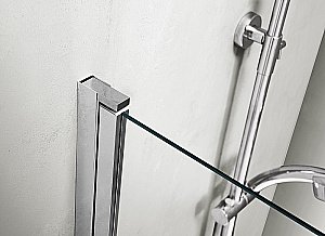 Шторка для ванны Aquatek Дельта 80х150 AQ DEL SBA 08015CH стекло прозрачное/профиль хром купить в интернет-магазине Sanbest