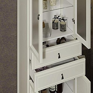 Пенал Опадирис Риспекто 60 слоновая кость для ванной в интернет-магазине сантехники Sanbest