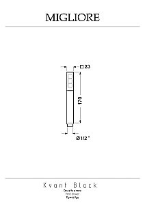 Душевая лейка Migliore Kvant Black Quadra 30469 купить в интернет-магазине сантехники Sanbest