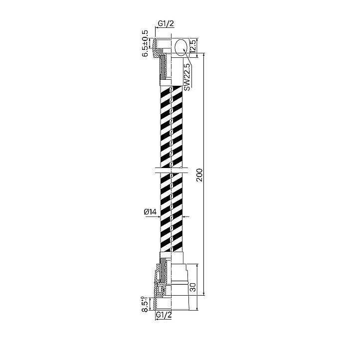 Душевой шланг Iddis Optima Home OPH20GLi19 графит матовый купить в интернет-магазине сантехники Sanbest