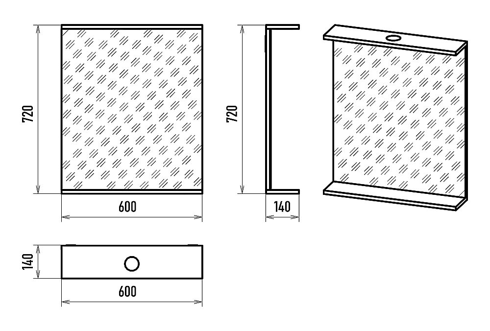 Зеркало Misty Енисей 60 Э-Ени02060-011 в ванную от интернет-магазине сантехники Sanbest