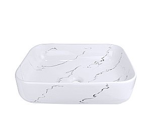 Раковина накладная Bronze de Luxe Lacio 51 1073M белая купить в интернет-магазине Sanbest