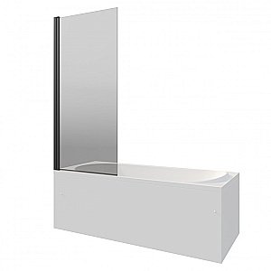 Шторка для ванны Berges RIVER S Black 900 065017 тонированное стекло купить в интернет-магазине Sanbest