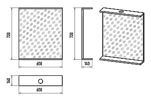 Зеркало Misty Енисей 60 Э-Ени02060-011 в ванную от интернет-магазине сантехники Sanbest
