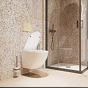 Унитаз подвесной Veconi Moro XL VMO-52T белый, безободковый, с крышкой микролифт, слив-торнадо купить в интернет-магазине Sanbest