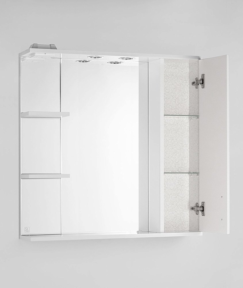 Зеркало со шкафом Style Line Панда 80/С Фьюжн в ванную от интернет-магазине сантехники Sanbest