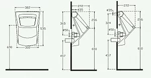Писсуар ISVEA Purita 10PL92002SV-DS белый купить в интернет-магазине Sanbest