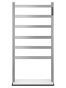 Полотенцесушитель электрический напольный WONZON & WOGHAND ESSEN, Брашированный никель (WW-A406-BR) купить в интернет-магазине сантехники Sanbest