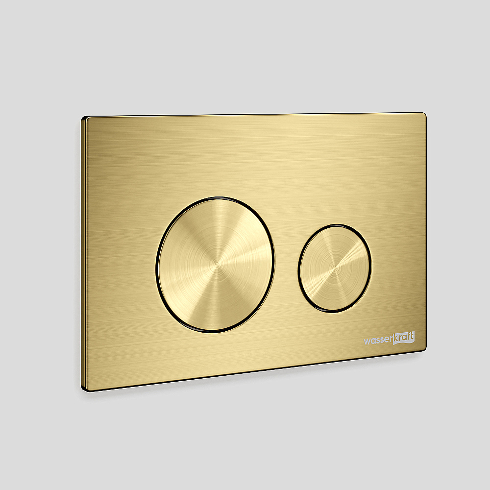 Кнопка для инсталяции WasserKraft MG02 золото матовое купить в интернет-магазине сантехники Sanbest