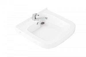 Раковина на стиральную машину Кувшинка Юни 60 белая купить в интернет-магазине Sanbest