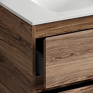 Тумба с раковиной Sancos Libra 60 LB60FECH дуб чарльстон для ванной в интернет-магазине Sanbest