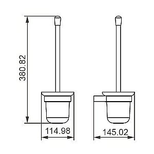 Ершик с держателем Aquanet 5688 купить в интернет-магазине сантехники Sanbest