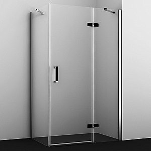 Душевой уголок WasserKRAFT Aller 10H06 120x80 профиль хром/декор черный матовый купить в интернет-магазине Sanbest