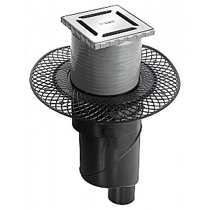 Душевой трап прямой Berges Platz Norma 10х10 090058 матовый хром купить в интернет-магазине Sanbest