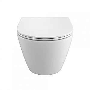 Унитаз подвесной BelBagno UNO-TOR BB5177CH-TOR/SC белый, с крышкой микролифт, безободковый, слив-торнадо купить в интернет-магазине Sanbest