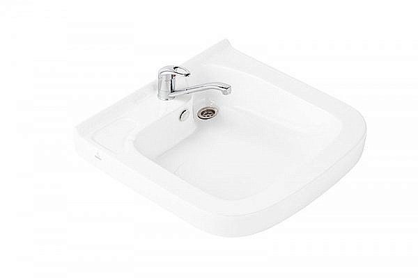 Раковина на стиральную машину Кувшинка Юни 60 белая купить в интернет-магазине Sanbest