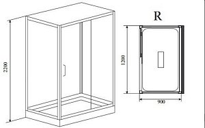 Душевая кабина Lagard Triumph 120x90 купить в интернет-магазине Sanbest