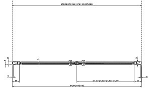Душевая дверь Ravak Chrome CSDL2 120 профиль белый/стекло прозрачное купить в интернет-магазине Sanbest