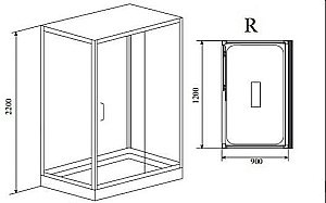 Душевая кабина Lagard Triumph 120x90 купить в интернет-магазине Sanbest