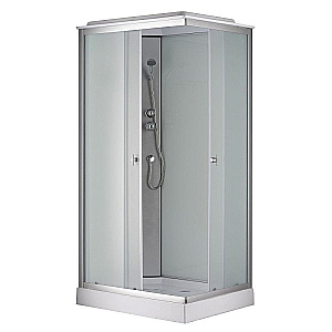 Душевая кабина Loranto 100х80 CS-5180-13 F стекло матовое/профиль сатин купить в интернет-магазине Sanbest