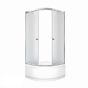 Душевой уголок Parly 80х80 ZF80N стекло матовое/профиль матовый хром купить в интернет-магазине Sanbest