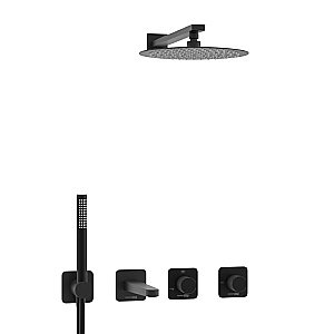 Душевая система WasserKRAFT Fulda 5200 SET2846 черный Soft-touch матовый купить в интернет-магазине сантехники Sanbest