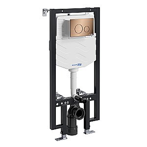 Система инсталляции для унитаза WasserKraft Vils 56TLT.010.ME.RG02 с кнопкой розовое золото купить в интернет-магазине сантехники Sanbest