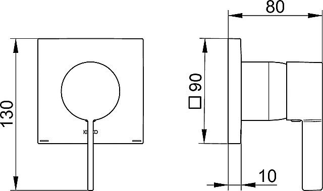 Смеситель для душа KEUCO IXMO PURE 59551379502 купить в интернет-магазине сантехники Sanbest