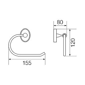Держатель туалетной бумаги Veragio Bonjour VR.BNR-7827.BR купить в интернет-магазине сантехники Sanbest