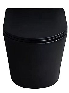Унитаз подвесной Gid Tr2130bm черный матовый, с крышкой микролифт купить в интернет-магазине Sanbest