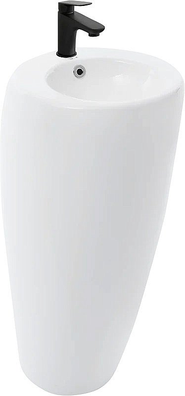 Раковина напольная WeltWasser WW LEERBACH 3838 GL-WT 38 белая купить в интернет-магазине Sanbest