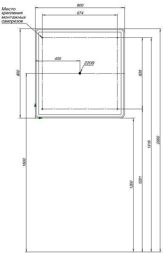 Зеркальный шкаф Aquanet Оптима 311862 80 купить в интернет-магазине сантехники Sanbest