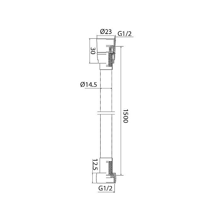 Душевой шланг Iddis Optima Home 04P15BCi19 1.5 хром купить в интернет-магазине сантехники Sanbest