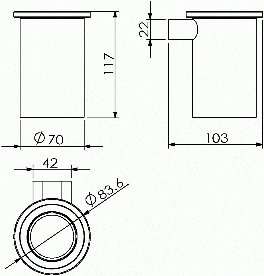 Стакан Langberger Lugano 24011B купить в интернет-магазине сантехники Sanbest