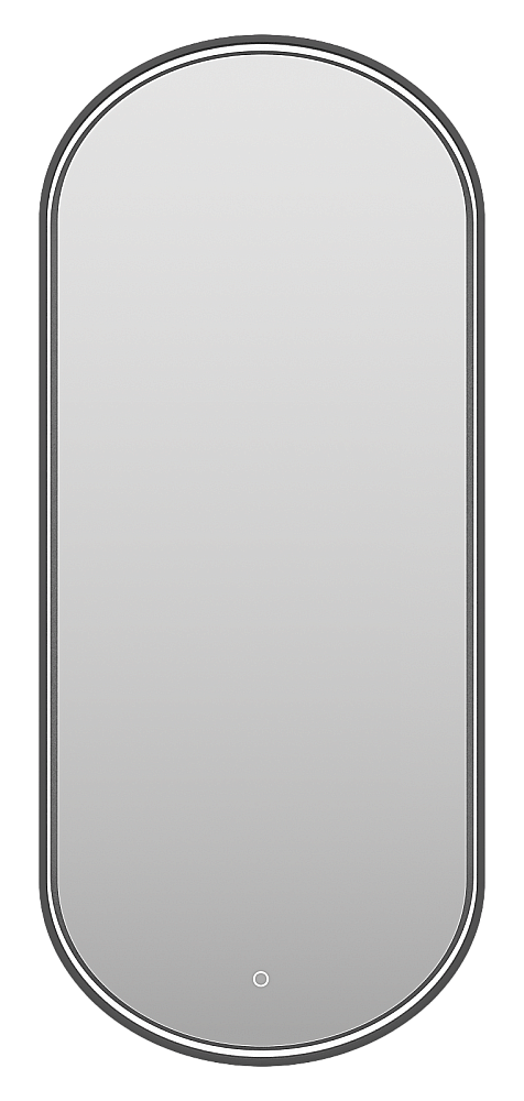Зеркало Brevita Сатурн SAT-Dro1-050-black 50x115 черное в ванную от интернет-магазине сантехники Sanbest