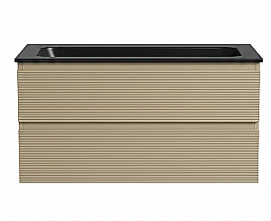 Тумба с раковиной Sancos FOLK FL100CP/CN7013MB 100 капучино для ванной в интернет-магазине Sanbest