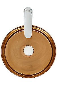 Раковина накладная WeltWasser WW ELBACH 3134 LSWG 35,5 золотая с белым купить в интернет-магазине Sanbest