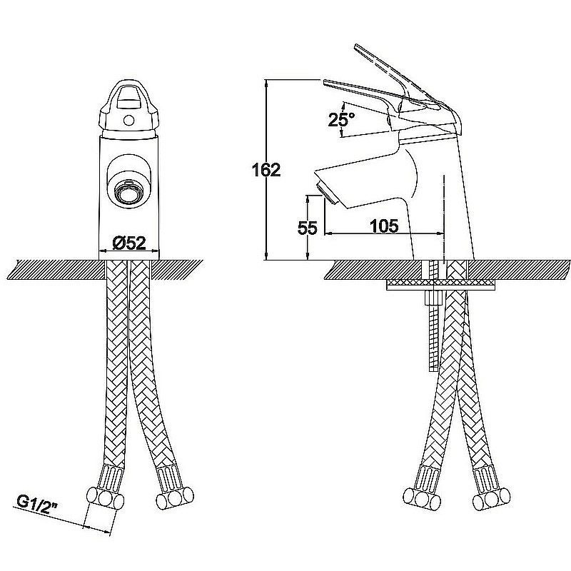 Смеситель для раковины Kaiser Douglas 12088 купить в интернет-магазине сантехники Sanbest