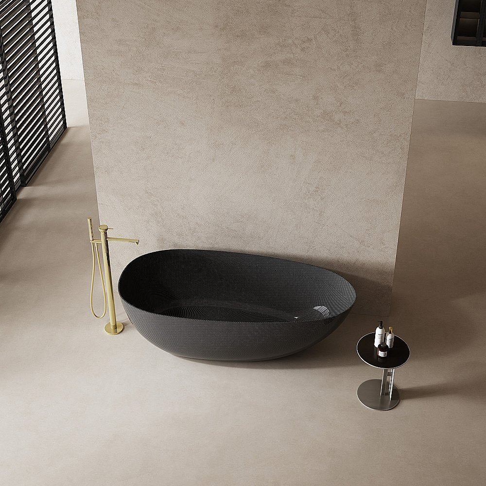 Ванна карбоновая ABBER Karbon AK9011-1.7 170х80 черная купить в интернет-магазине Sanbest